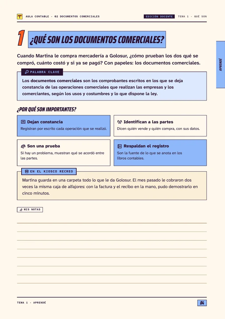 Página 4 de Documentos comerciales, edición docente