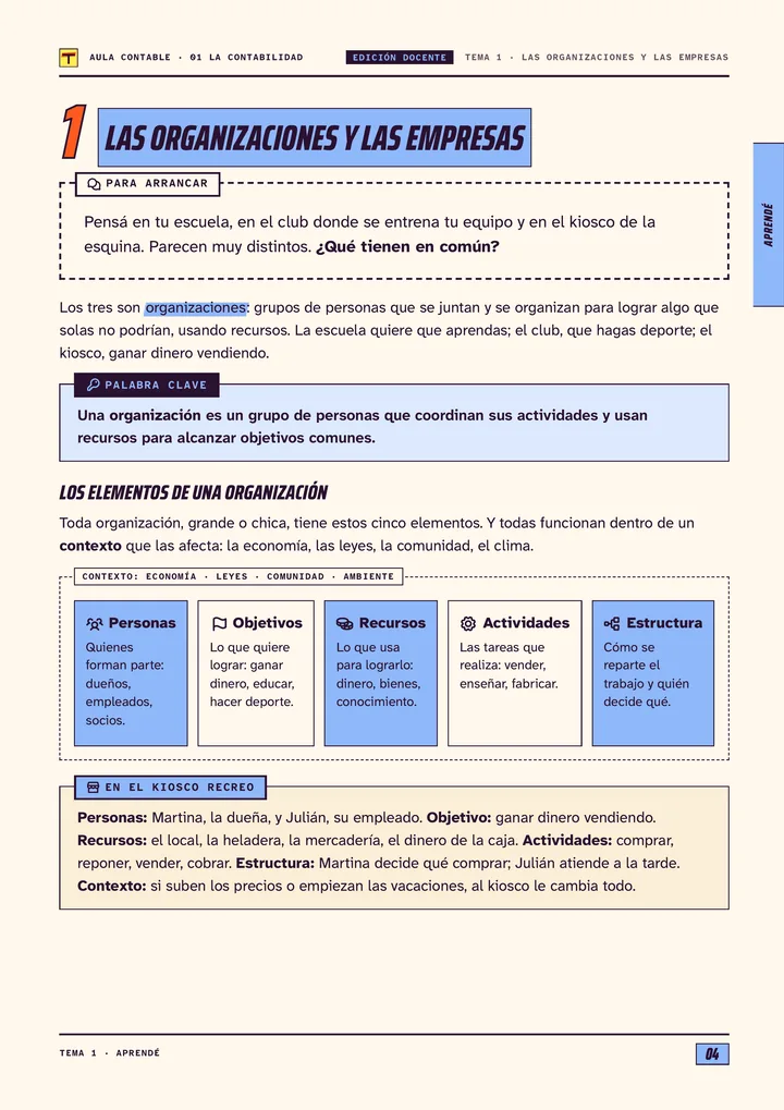 Página 4 de La Contabilidad, edición docente