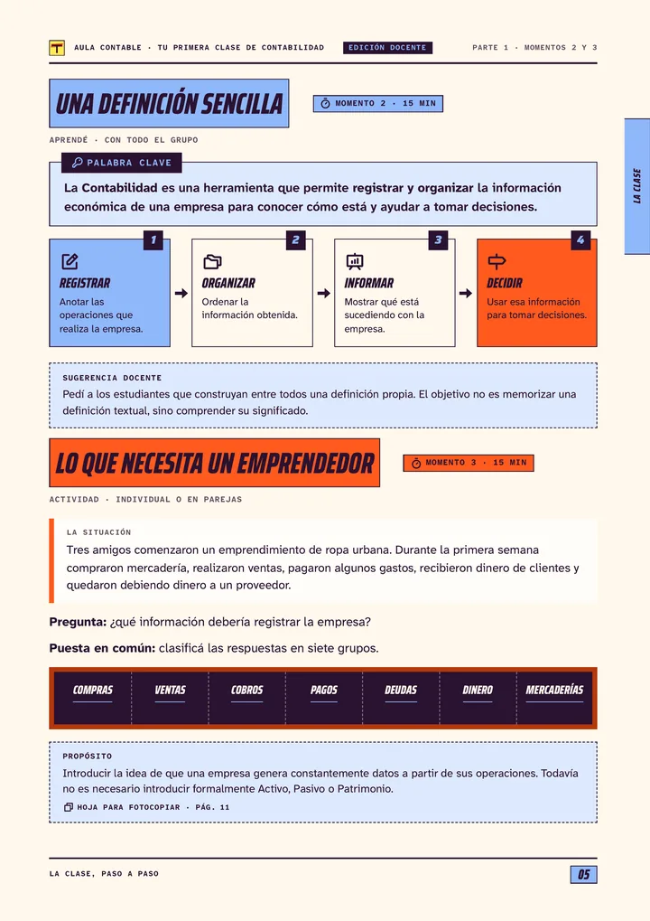 Página 5 de Tu primera clase de Contabilidad
